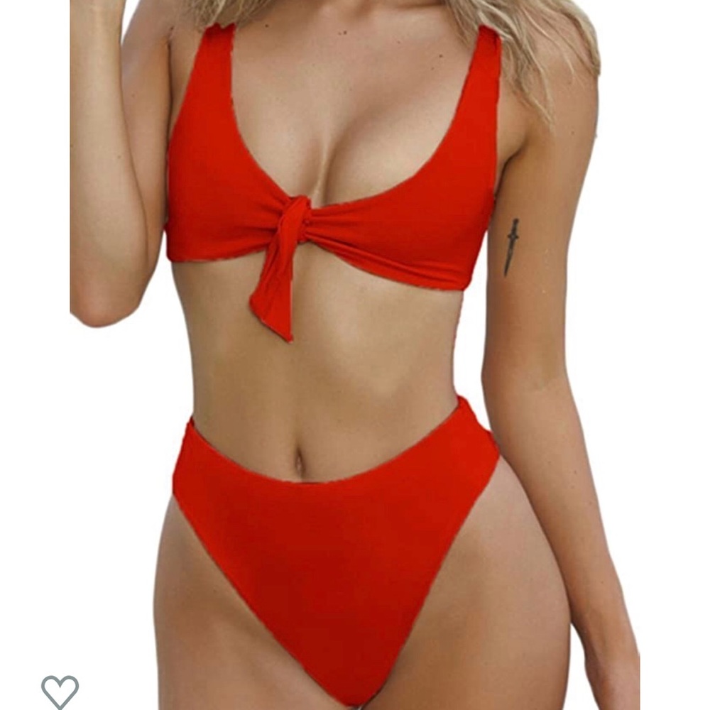 ‼️MOVING SALE‼️ High rise red bikini